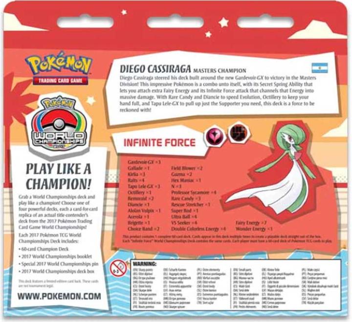Actual product image Pokémon World Championships Deck 2017 Diego Cassiraga (English, Deck)