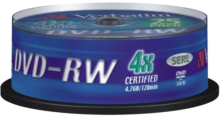 Actual product image Verbatim Dvd-Rw (25 x)