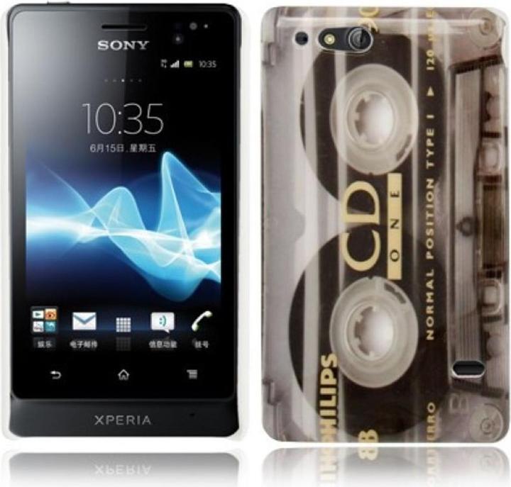 Produktbild König Design Hard Case Hülle Retro Kassette/USA für Handy Sony Xperia go ST27i (Sony Xperia Go ST27i)