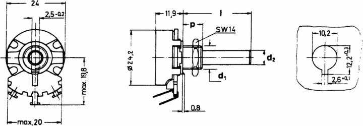 Nährwerte und Zutaten AB Elektronik Drahtpoti mono linear 10 Ohm, 4 W