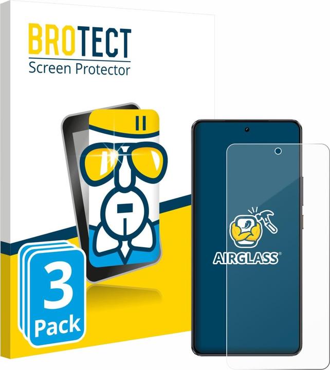 Produktbild BROTECT Schutzglas Schutzfolie Displayschutz Display Schutz Glas Folie klar (3 Stück, Realme GT 7 Pro)