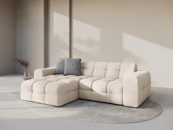 Actual product image Micadoni Velvet Left Corner Sofa, "Kendal", 4 Seats, 256x173x79Made in Europe (Corner sofa)