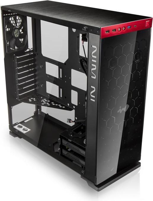 Actual product image In Win 805 red/black (ATX, mATX, Mini-ITX)