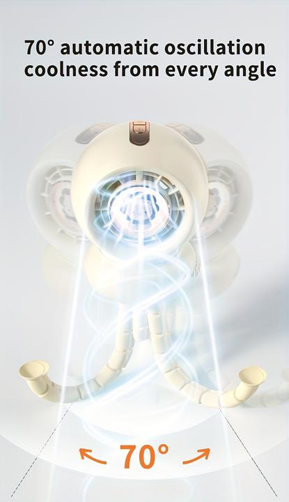 Produktbild PhoneLook Portabler Baby-Kinder Ventilator mit flexiblem Stativ für Auto / Reisen / Kinderwagen
