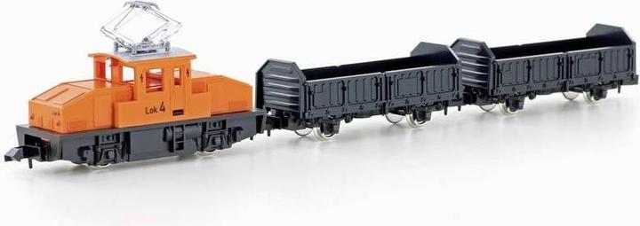 Lemke KATO by K105007 N Freight Train Set Class 169 Electric Locomotive with 2 DB Orange Freight (Track IV)