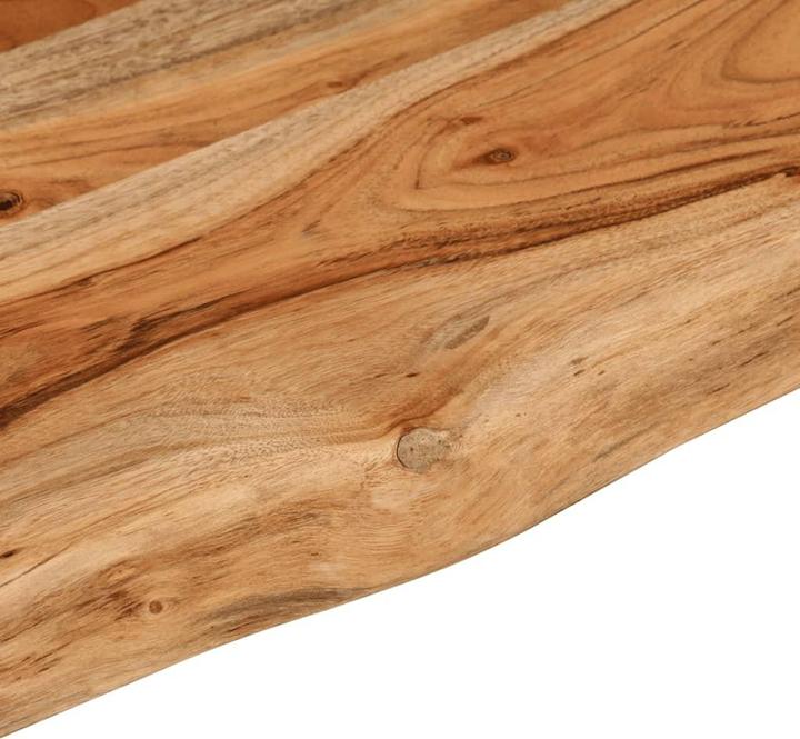 Immagine prodotto VidaXL Piano del tavolo rettangolare con bordo ad albero Piano del mobile in legno massiccio di acacia