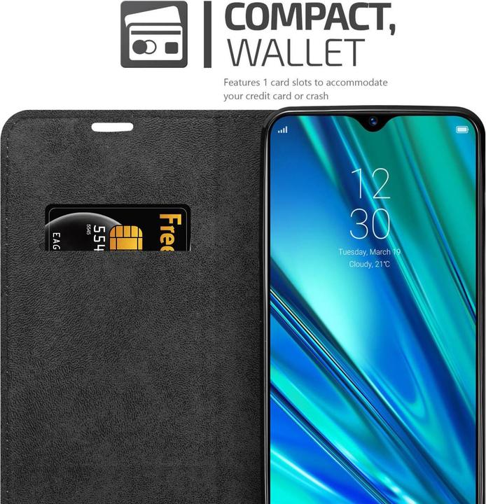 Image du produit Cadorabo Housse pour Realme 5 PRO / Realme Q en Book Invis. Style magnétique (Realme 5 Pro, Domaine Q)