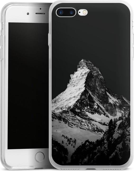 Produktbild DeinDesign Silikon Hülle für Apple iPhone 8 Plus Handyhülle Case Smartphone Schutzhülle Alpspitze Berg Schnee (Apple iPhone 8 Plus)