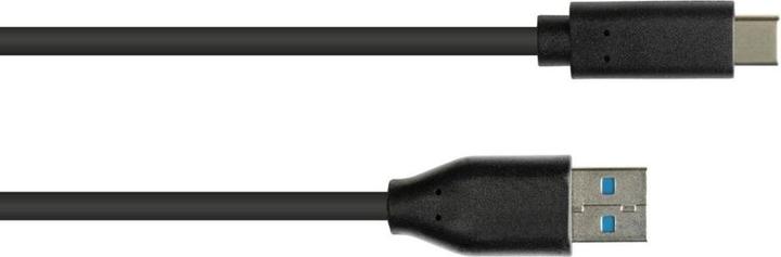 Image du produit Varia Anschlusskabel USB 3.0, USB 3.0 A Stecker an USB-C Stecker, CU, schwarz, 2m (2 m, USB 3.0)