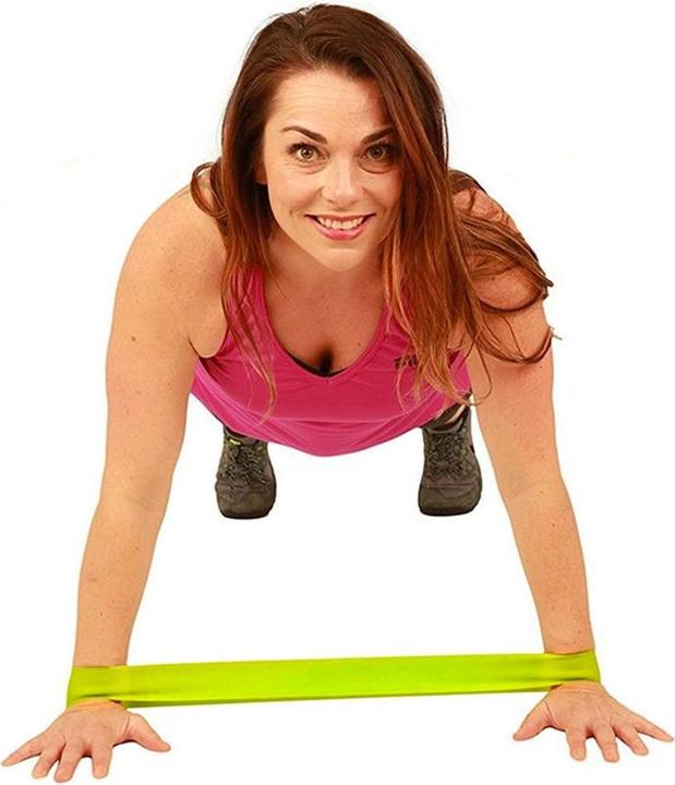 Produktbild Stride Gummi Fitness Übungsbänder / Widerstandsbänder / Gymnastikbänder 5er Set (0.12 m)