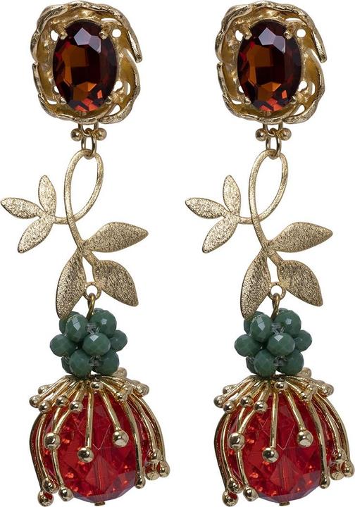 Immagine prodotto Uzurii Orecchini marroni Hidden Flowers (Argento 925)