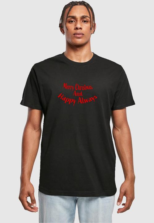 Immagine prodotto Merchcode Maglietta Merry Christmas And Happy Always a girocollo - 116935 (4XL)