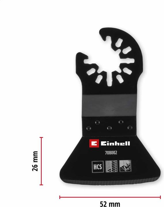 Actual product image Einhell Schaber, 708002, HCS, Starr, 52 mm