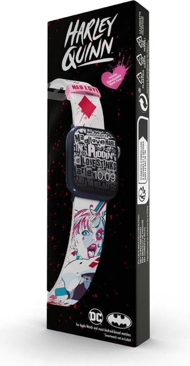 Produktbild Moby Fox Armband Smartwatch Harley Quinn Mad Love 22 mm (22 mm, Silikon, Edelstahl)