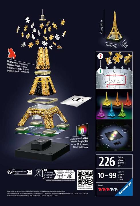 Produktbild Ravensburger Eiffelturm bei Nacht (216 Teile)