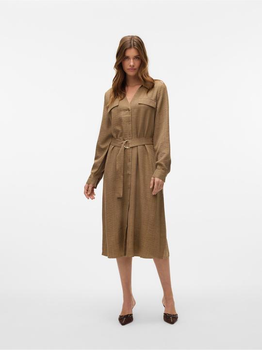 Actual product image Vero Moda VMVICA Midikleid Hemdblusenkleid (S)