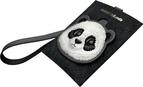 Actual product image iLike Nimmy card wallet black Glasses Panda