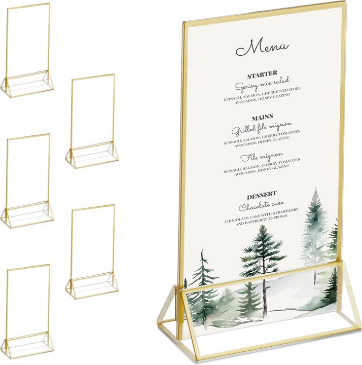 Actual product image Relaxdays 6x Table stand (A6)