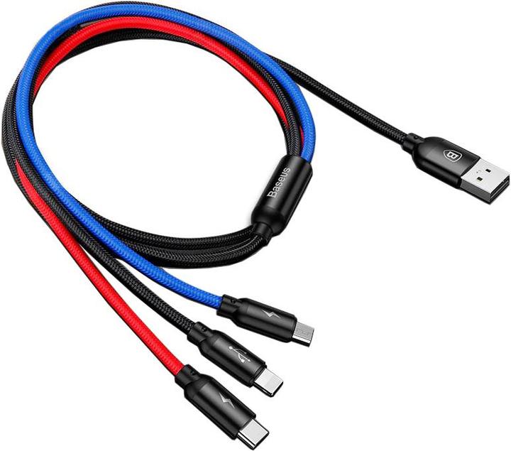 Produktbild Baseus Three Primary Colors 3-in-1 (1.20 m, USB 2.0)