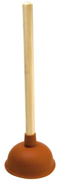 Produktbild Ausgusssauger mit 14 cm Durchmesser und Holzstiel