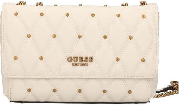 Actual product image Guess Triana, Textile Crossbody Bag, Ivory, HWQS8553210, 26 x 16 x 9 cm, F