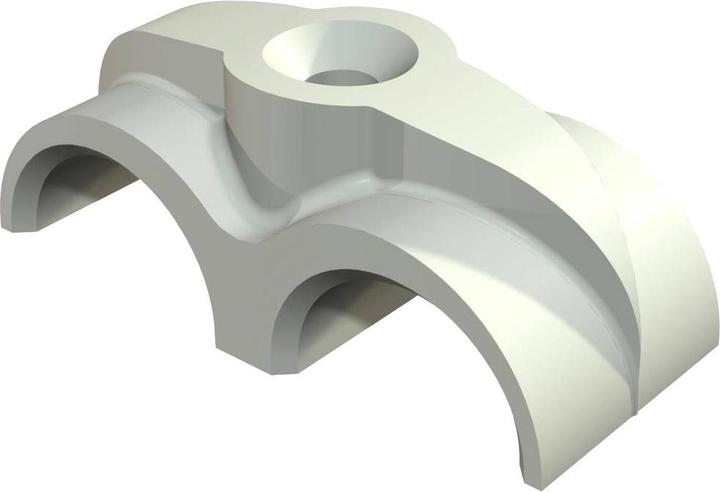 Produktbild OBO Bettermann 3030 2 ISO-Nagelschelle f.2 Kabel 7-11mm PS lichtgrau RAL7035 2213117