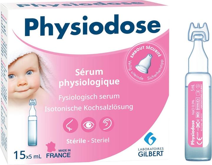 Actual product image Physiodose Physiological saline solution (15 Piece)