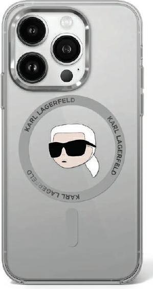 Produktbild Karl Lagerfeld KLHMP16SHLSKIK iPhone 16 6.1" czarny/black hardcase IML Metal Karl Head MagSafe (Apple iPhone 16)