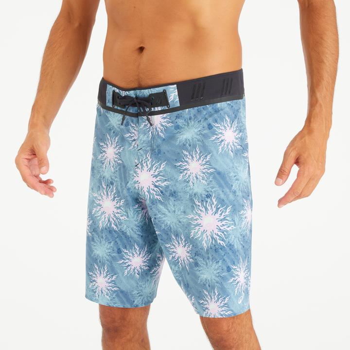Produktbild Olaian Boardshorts Herren lang Morpho Yingyang 20" blau (42)
