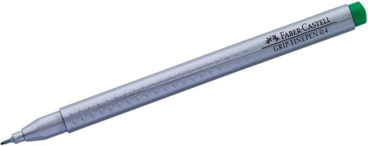 Produktbild Faber-Castell Finepen Grip 0.4 pemanent grün oliv (permanent oliv, 1 x)