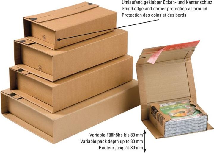 Image du produit Colompac Wickelkarton (27 x 19 x 8 cm, 20 x)