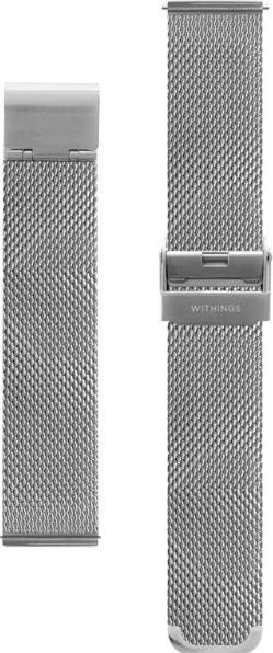 Withings Bracelet à boucles en maille (18 mm, Acier)