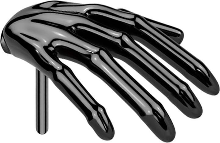 Immagine prodotto Star Piercing Threadless Skelett Hand schwarz (Titanio)