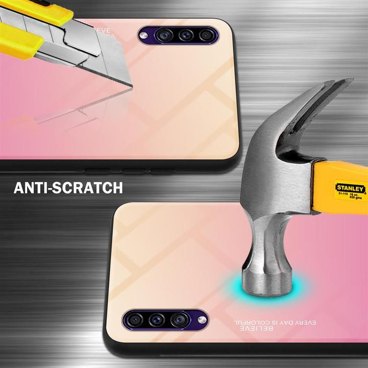 Image du produit Cadorabo Couverture en verre TPU 2 couleurs (Samsung Galaxy A30s, Samsung Galaxy A50s)