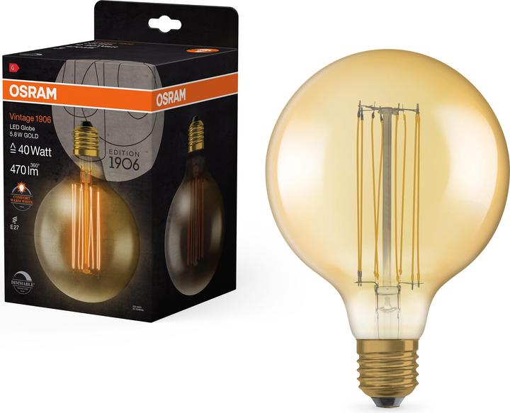Immagine prodotto Osram Annata 1906 (E27, 5.80 W, 470 lm, 1 x, G)