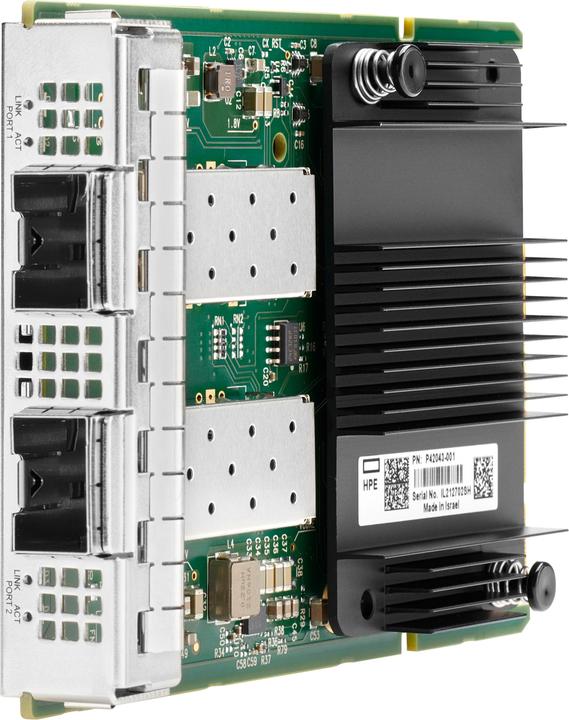 Produktbild HPE E Mellanox MCX631432AS-ADAI, Ethernet, 10/25Gb, 2-port, SFP28, OCP3, Adapter (PCI Express 4.0 x 8)