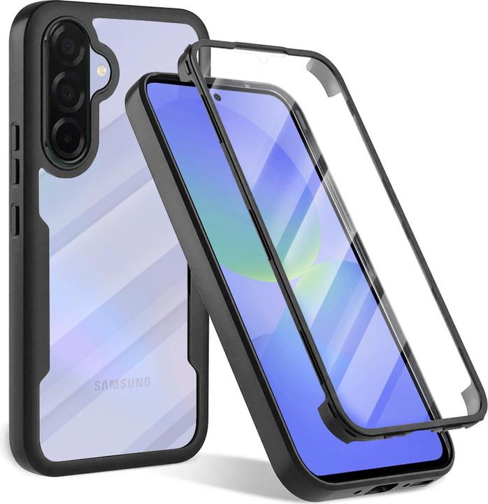Techsuit - ColorVerse 360 Series + Screen Protector - Samsung Galaxy A36 5G / A56 5G - Black (Samsung Galaxy A56, Samsung Galaxy A36)