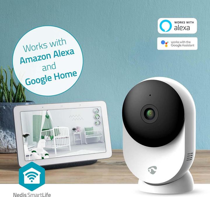 Actual product image Nedis SmartLife indoor camera | Wi-Fi | 3MP Full HD 1296p | Cloud storage (optional) / microSD (not en (2304 x 1296 Pixels)