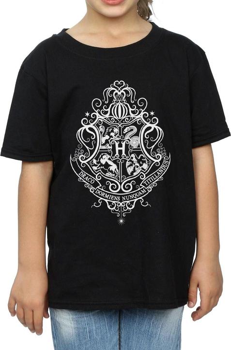 Immagine prodotto Hogwarts Draco Dormiens Crest Maglietta Ragazze (128)
