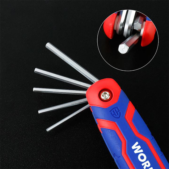 Immagine prodotto Workpro Chiave esagonale esterna 1.5 mm, 2.0 mm, 2.5 mm, 3.0 mm, 4.0 mm