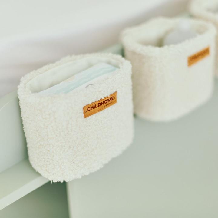 Actual product image Childhome Storage basket set of 3 with hooks for hanging