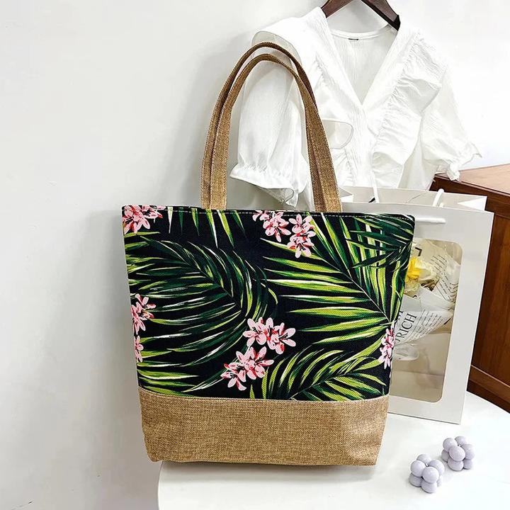 Immagine prodotto Only-Bags.Store Handtasche Tote Casual Blume Drucken Leinwand Graffiti