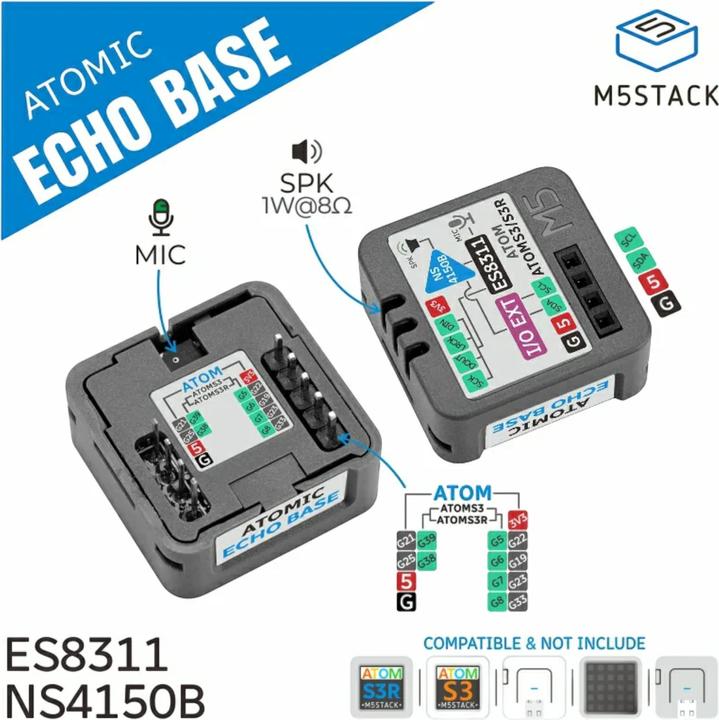 Actual product image M5Stack Atomic Echo Base mit Mikrofon und Lautsprecher