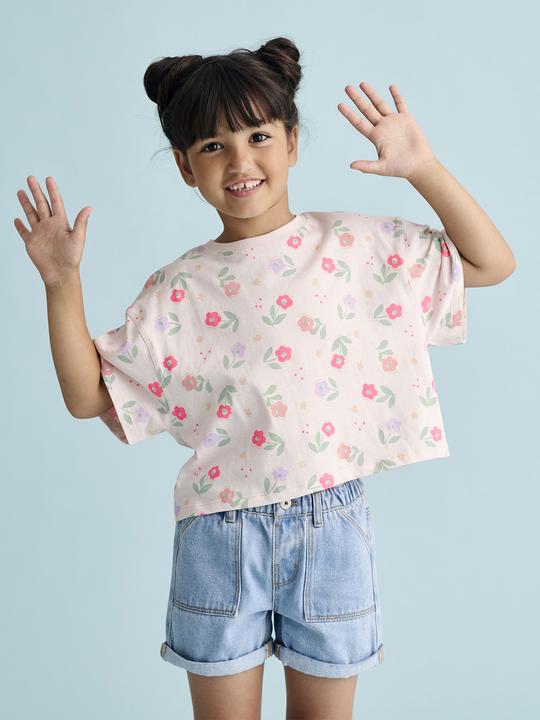 Produktbild Vertbaudet Mädchen T-Shirt in Cropped-Länge (86)