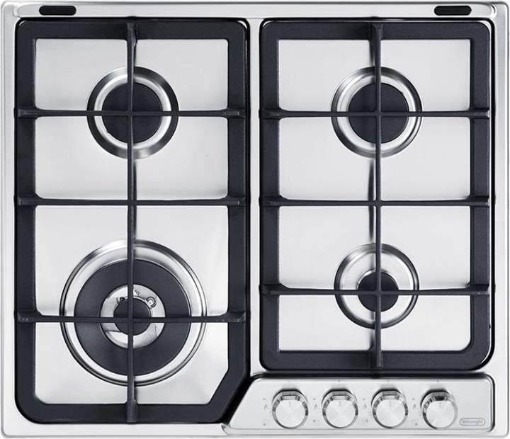 Produktbild De'Longhi De?Longhi PFI 46 GH Edelstahl Einbauherd 60 cm Gas 4 Herd(e)