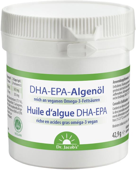 Dr. Jacob's DHA-EPA Algenöl (60 Stück, Kapseln, 62 g)