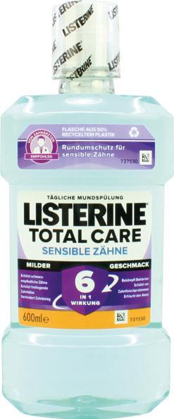 Immagine prodotto Listerine Total Care Sen. Denti (600 ml, Collutorio)