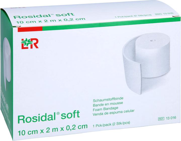 Actual product image Lohmann & Rauscher Rosidal soft foam bandage 10 cm x 2 m 2 pieces