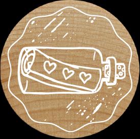 Actual product image Colop Woodies stamps