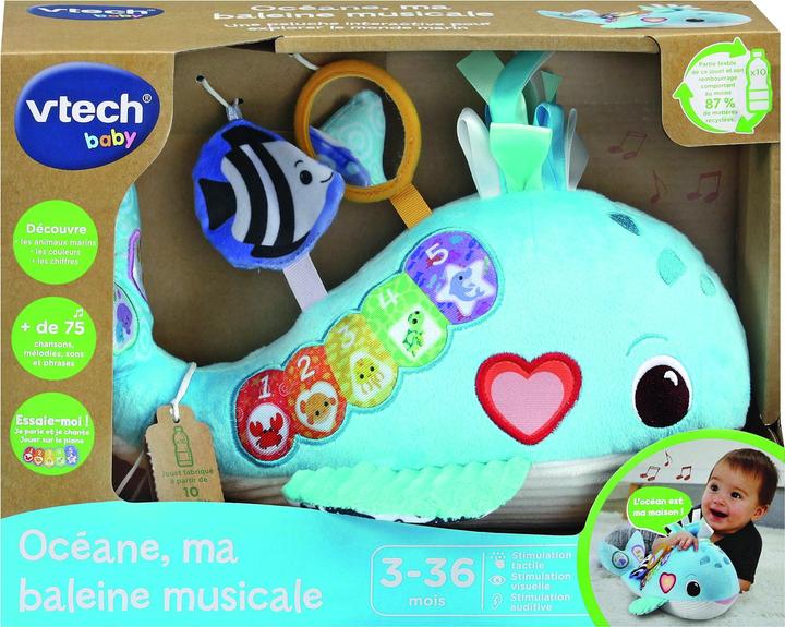 Image du produit VTech Océane, ma baleine musicale (bouteilles plastiques recyclées) (15 cm)